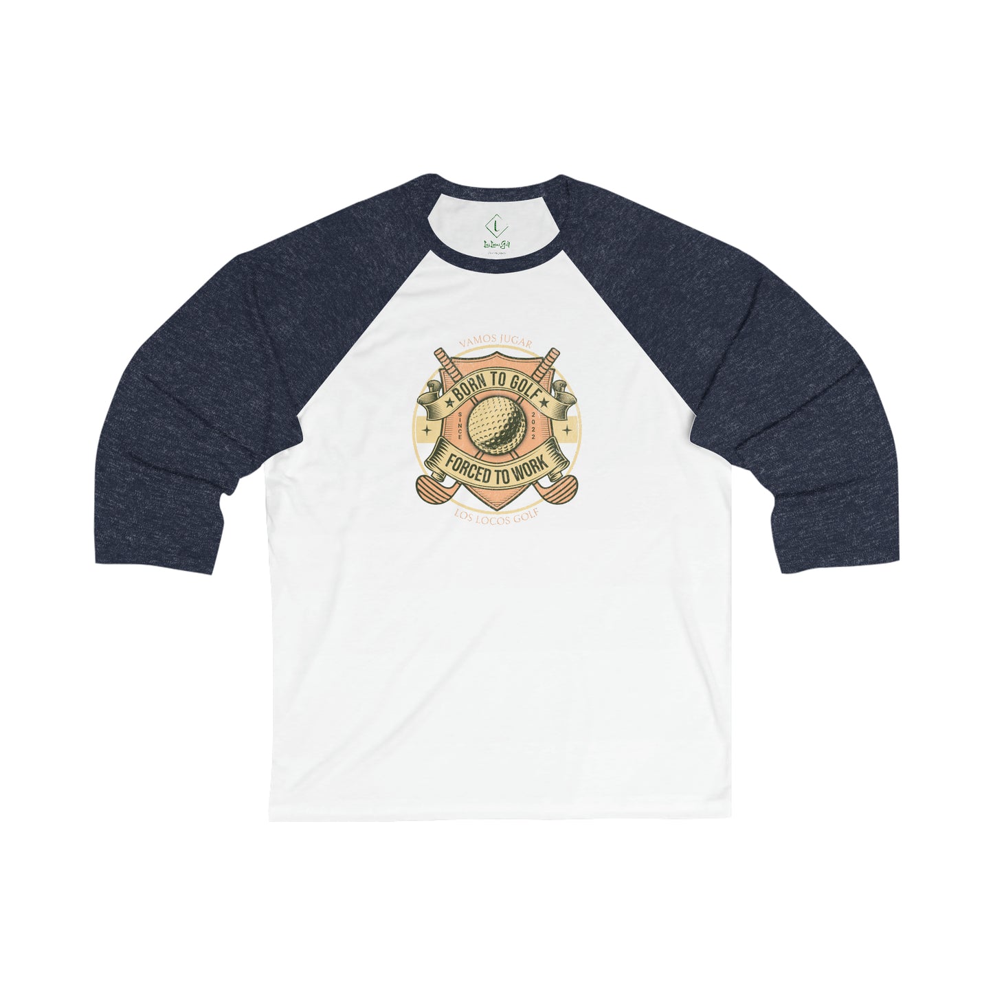 Born to Golf 3\4 Sleeve Tee