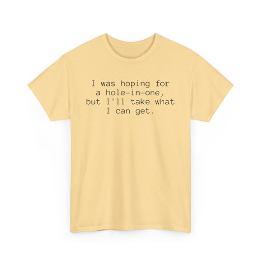Funny Golf Unisex Tee - hole-in-one