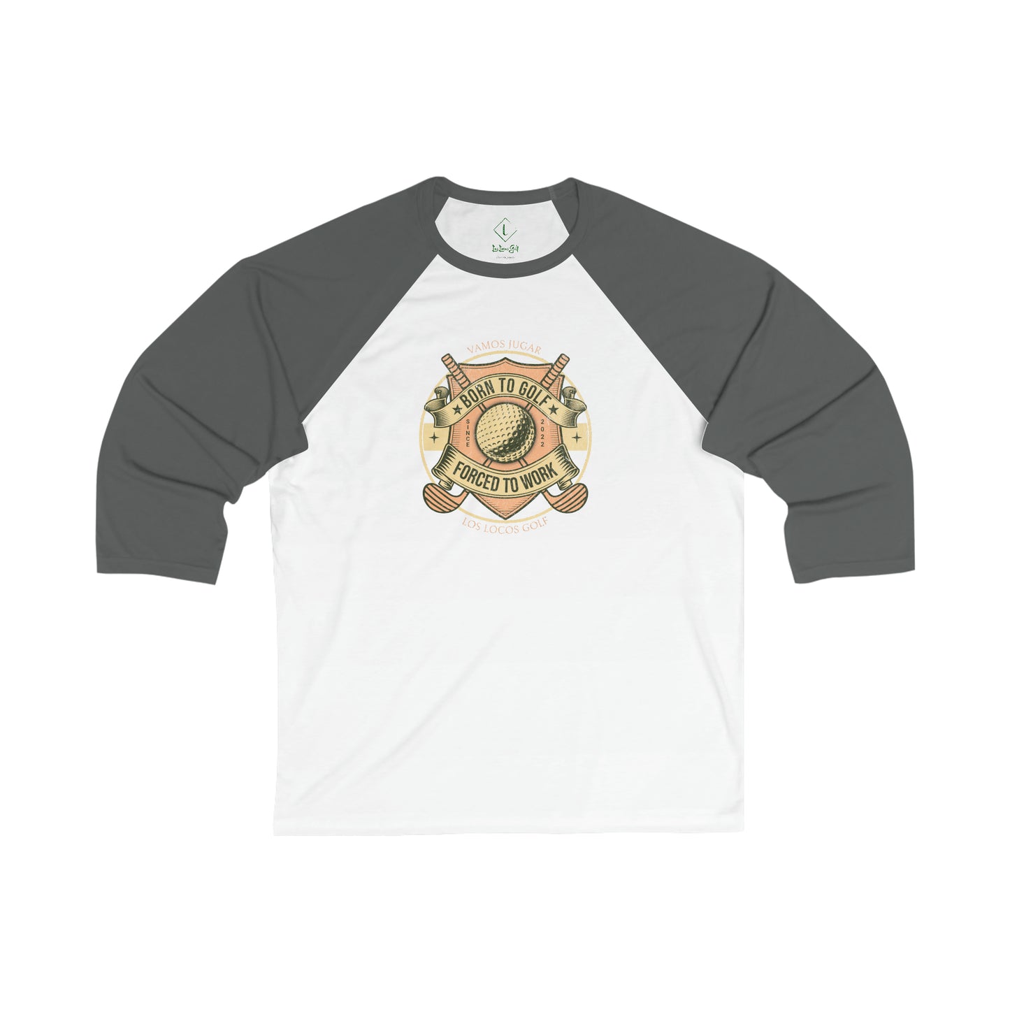 Born to Golf 3\4 Sleeve Tee
