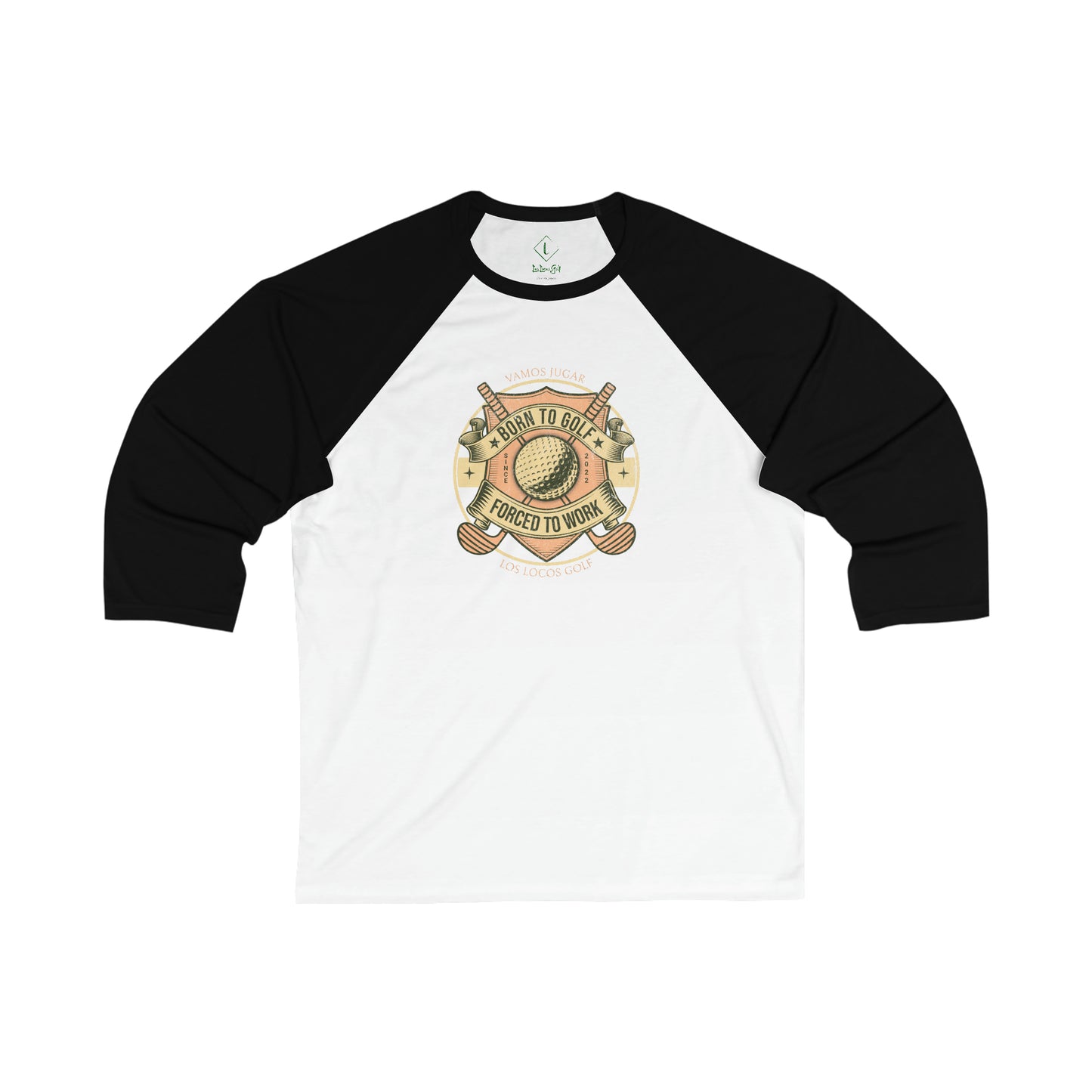 Born to Golf 3\4 Sleeve Tee
