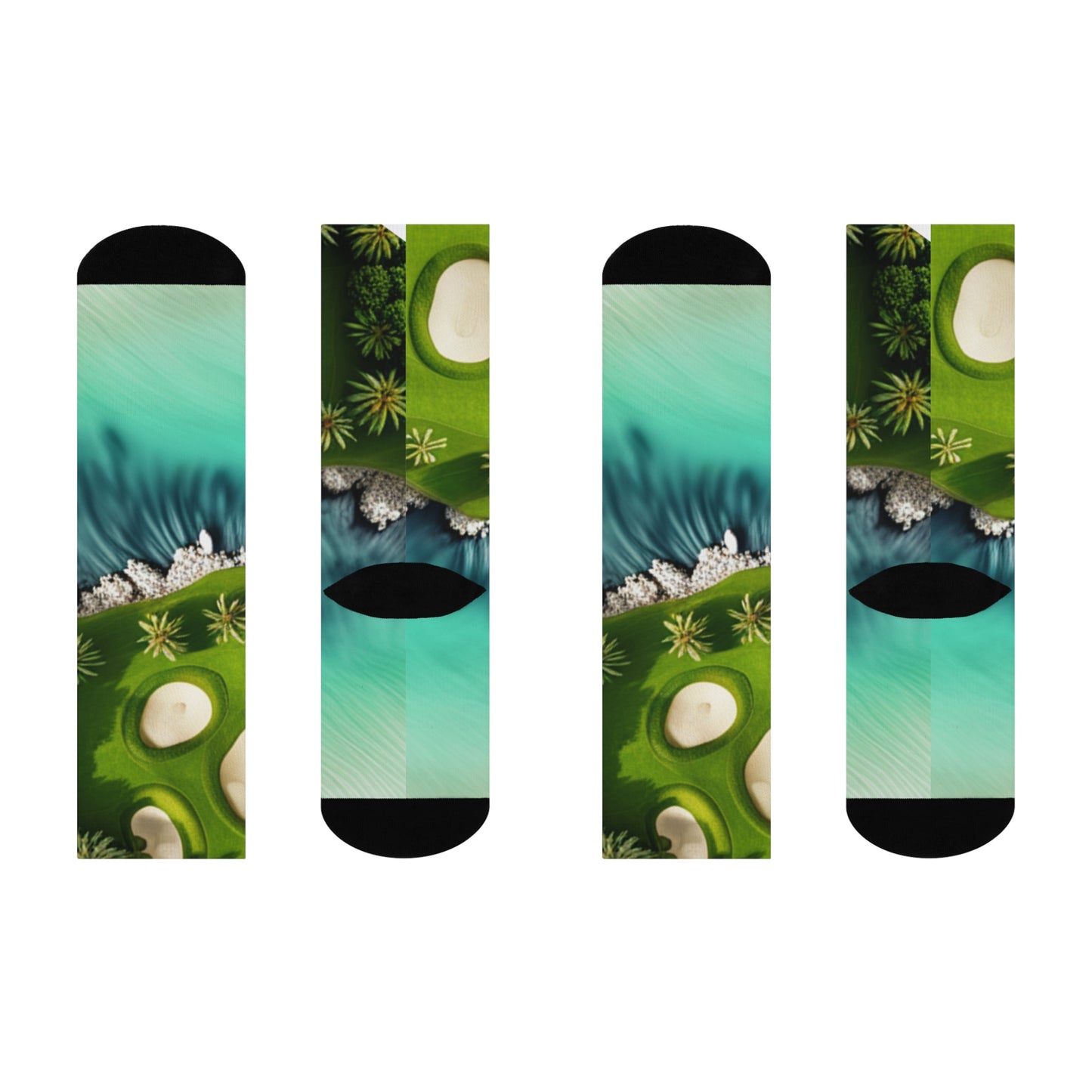 Tropic ocean side - Crew Socks