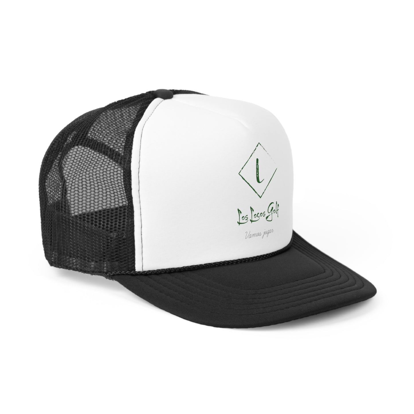 golf hat black tilt to the left