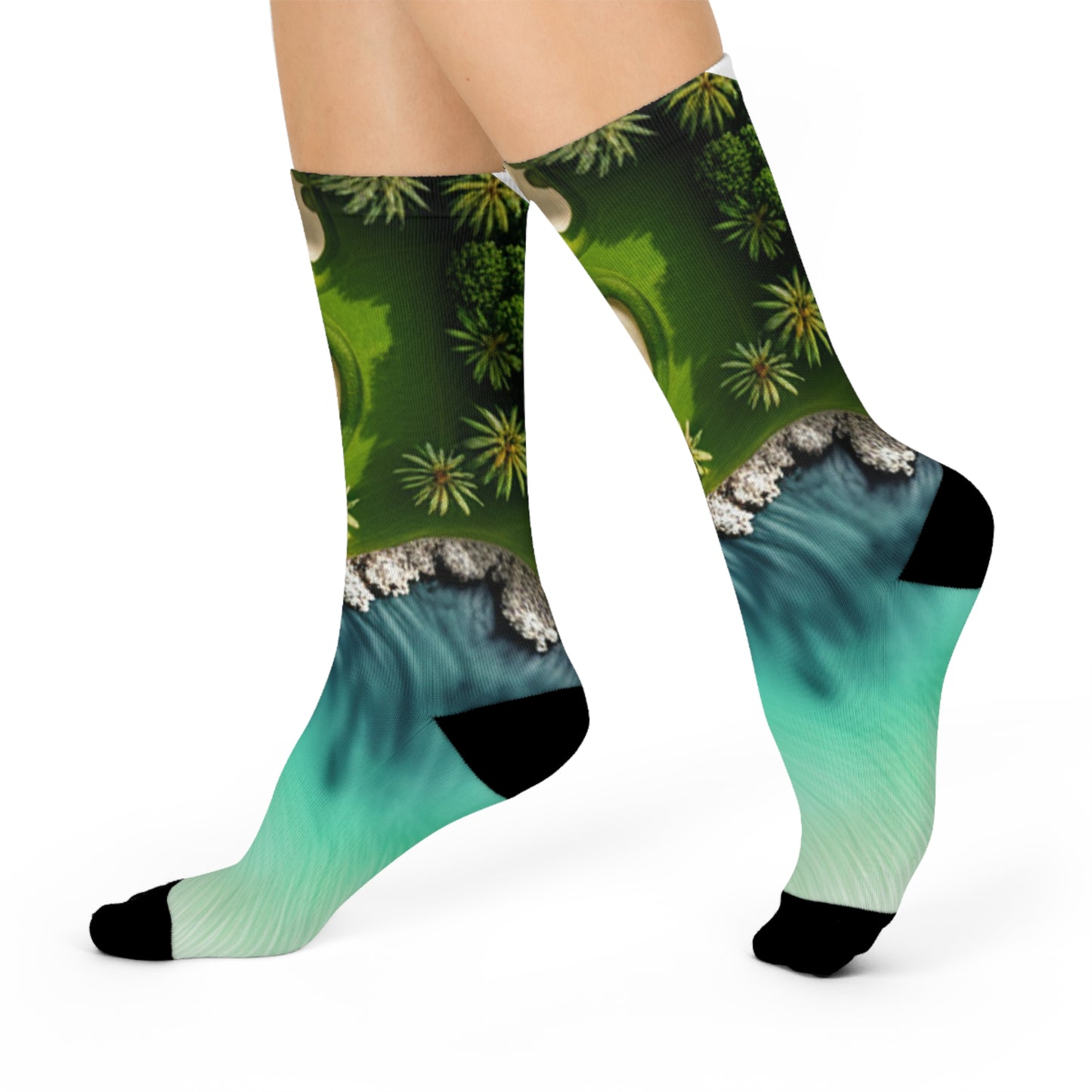 Tropic ocean side - Crew Socks