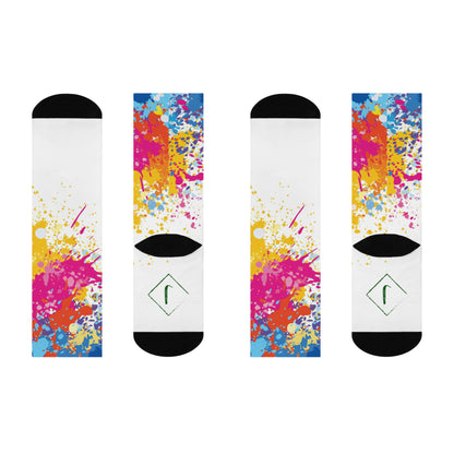 Puddle Splatter Crew Socks