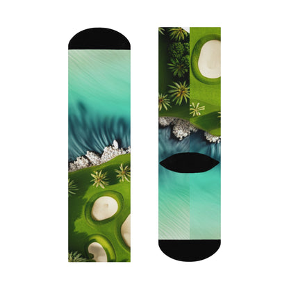 Tropic ocean side - Crew Socks