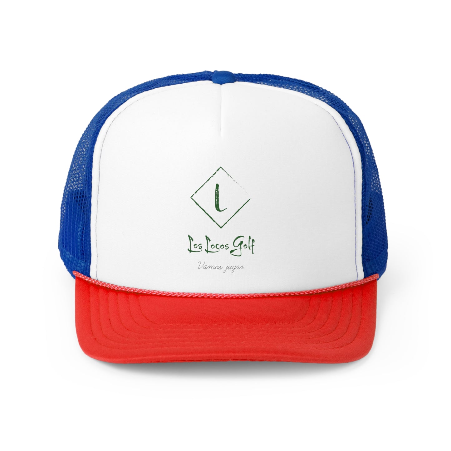 golf hat blue red front