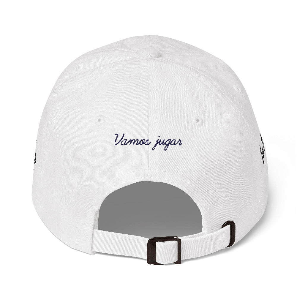 White golf hat back